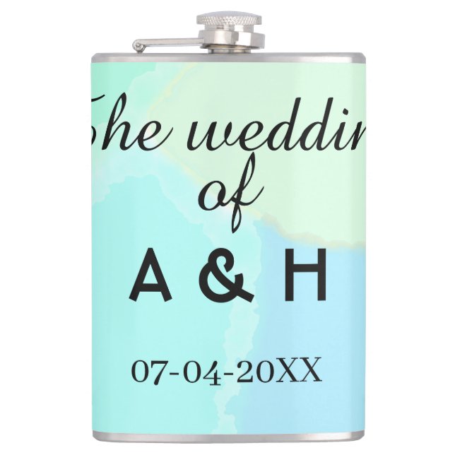 Cantil The wedding of add couple name initial letter date (Frente)