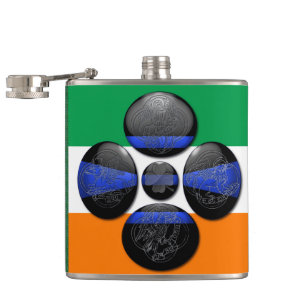 Cantil Thin Blue Line e Seis Símbolos Irlandeses
