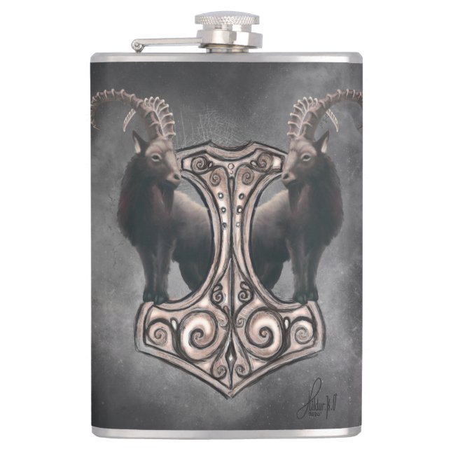 Cantil Thor's Might: Mjölnir e a Thunderous Companion (Frente)