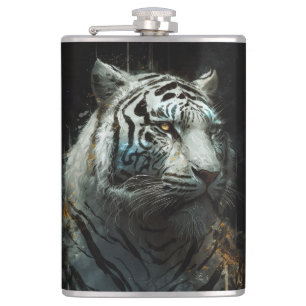 Cantil Tiger Retrait Animal Nature Willife Painting Art