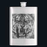 Cantil Tiger Roar Flask<br><div class="desc">Balão de tigre a preto e branco</div>