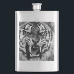 Cantil Tiger Roar Flask<br><div class="desc">Balão de tigre a preto e branco</div>