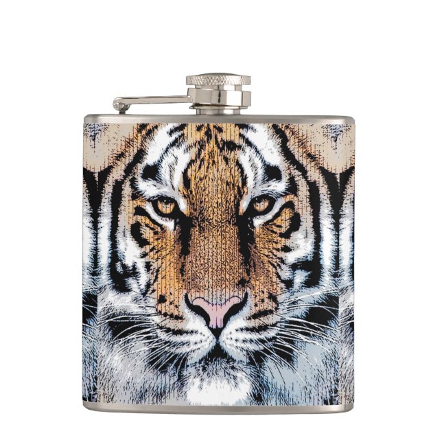 Cantil Tiger stripes Retrato no Estilo Gráfico de Impress (Frente)