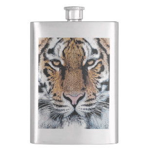 Cantil Tiger stripes Retrato no Estilo Gráfico de Impress