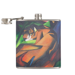 Cantil Tigre No Estilo De Arte Geométrica Franz Marc