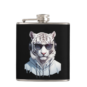 Cantil Tigre Vestindo Hoodie Funny Legal Caráter Animal