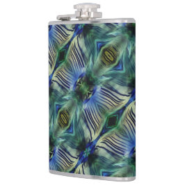 Cantil Tiras transversais curvas, em verde e azul