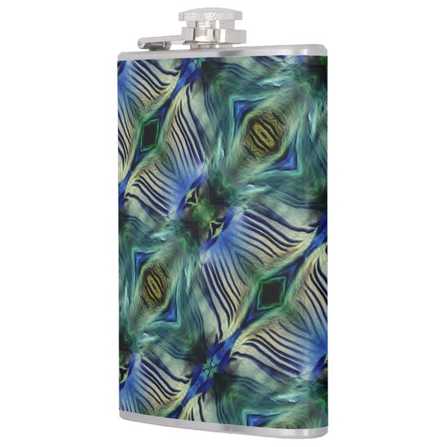 Cantil Tiras transversais curvas, em verde e azul (Esquerda)