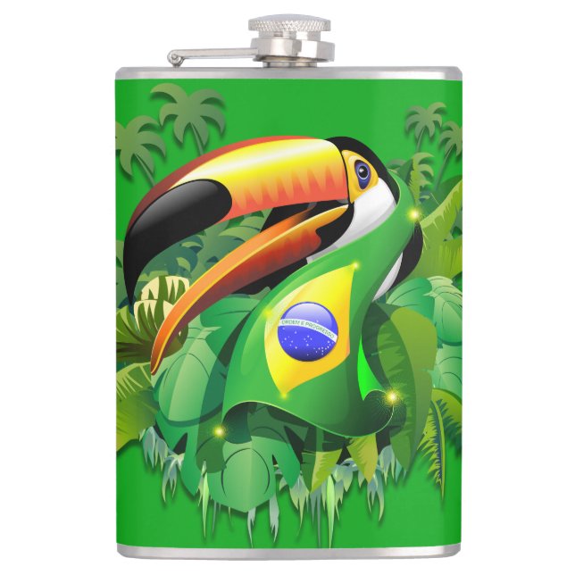 Cantil Toco Toucan com bandeira do Brasil (Frente)
