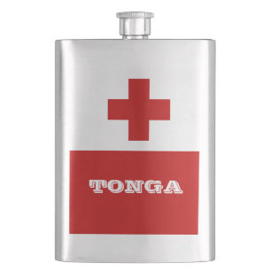 Cantil Tonga Island Flag Red Cross