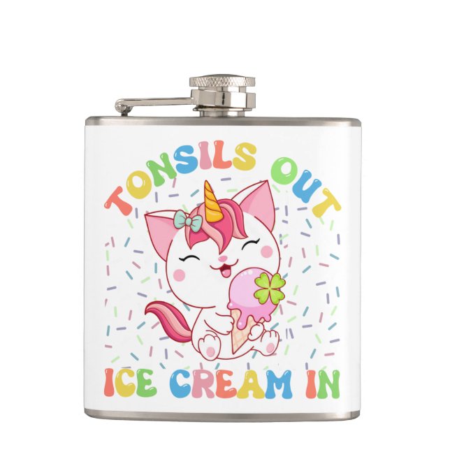 Cantil Tonsils Out, Sorvete In | Unicorn Cat (Frente)