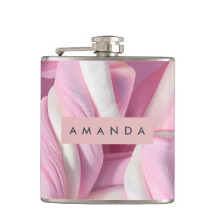 Cantil Torção de Marshmallow Rosa Personalizada