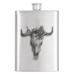 Cantil Touro Caveira e Estilo de Arte Emerico Clássico