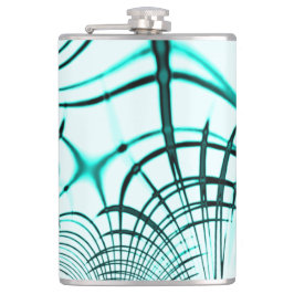 Cantil Traço curvo do aqua ciano cruzado sobre fundo leve