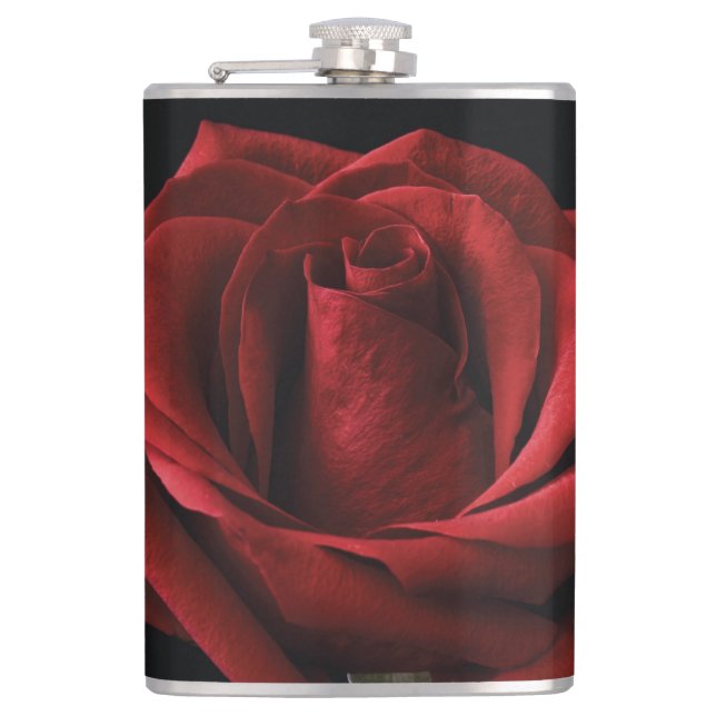 Cantil travesseiro decorativo rosa vermelha (Frente)