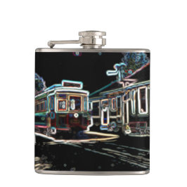 Cantil TRC Neon Streetcar em stn Small Wrapper Flask