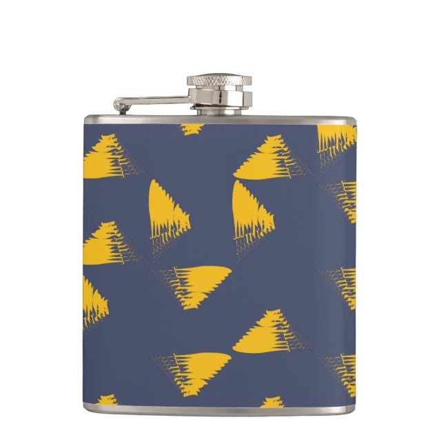 Cantil Triângulos amarelos, legal, únicos, de tendências (Frente)