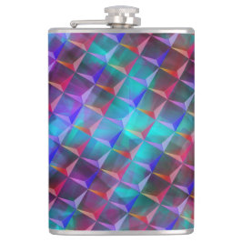 Cantil Triângulos azuis a lilás e 3D ou vermelho-rosa