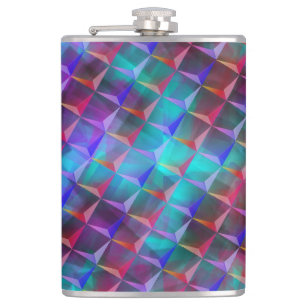 Cantil Triângulos azuis a lilás e 3D ou vermelhos cor-d