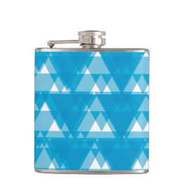 Cantil Triângulos azuis, legal, modernos, sobrepostos de