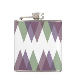 Cantil Triângulos Mauve e Verde