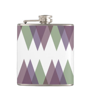 Cantil Triângulos Mauve e Verde