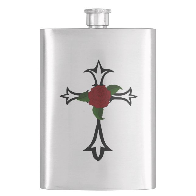 Cantil Tribal Cross Flask (Frente)