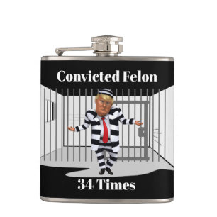 Cantil Trump condenado Felon Flask