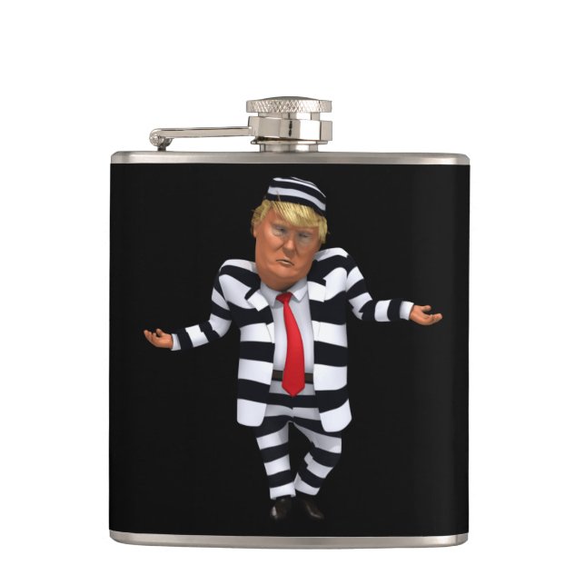 Cantil Trump na prisão Veste Flask (Frente)