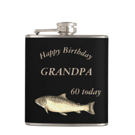 Cantil Truta Personalizada Feliz 60.º Aniversário Vovô