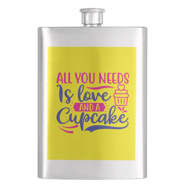 Cantil Tudo que você precisa é amor e Cupcake (Frente)