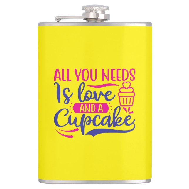 Cantil Tudo que você precisa é amor e Cupcake (Frente)