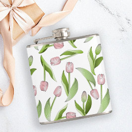 Cantil Tulipa Rosa Moderna Personalizada