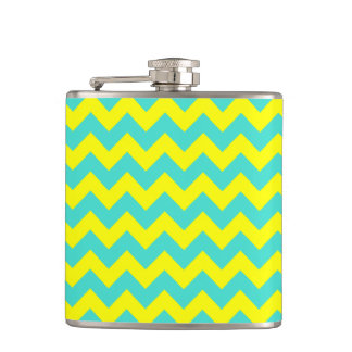 Cantil Turquesa e Zigzag Amarelo