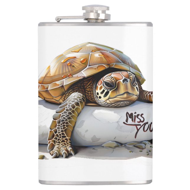 Cantil Turtle Miss You Flask (Frente)