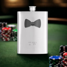 Tuxedo Arco De Casamento Tie Monogrammed Silver Fl