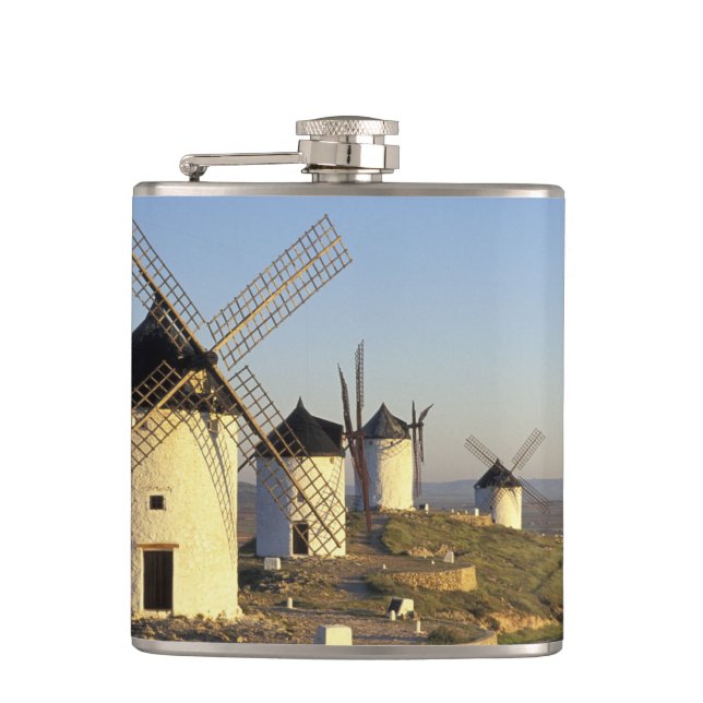Cantil UE, Espanha, La Mancha, Consuegra. Moinhos de vent (Frente)