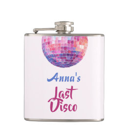 Cantil Última Festa de Solteira Disco | Frasco Rosa