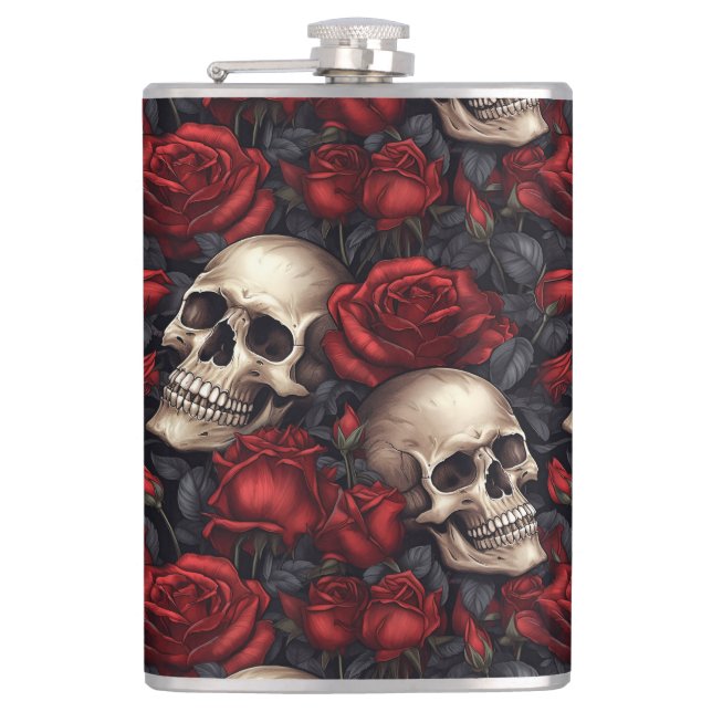 Cantil Um design da série A Skull and Roses 10 (Frente)
