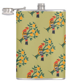 Cantil Um Partucho Em Um Estêncil De Corte De Árvore Da P