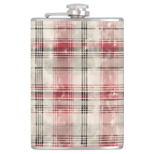 Cantil Uma Série de Design Floral de Tartan de Natal #15