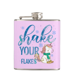 Cantil Unicórnio de inverno Agite Seus Flakes Diverti