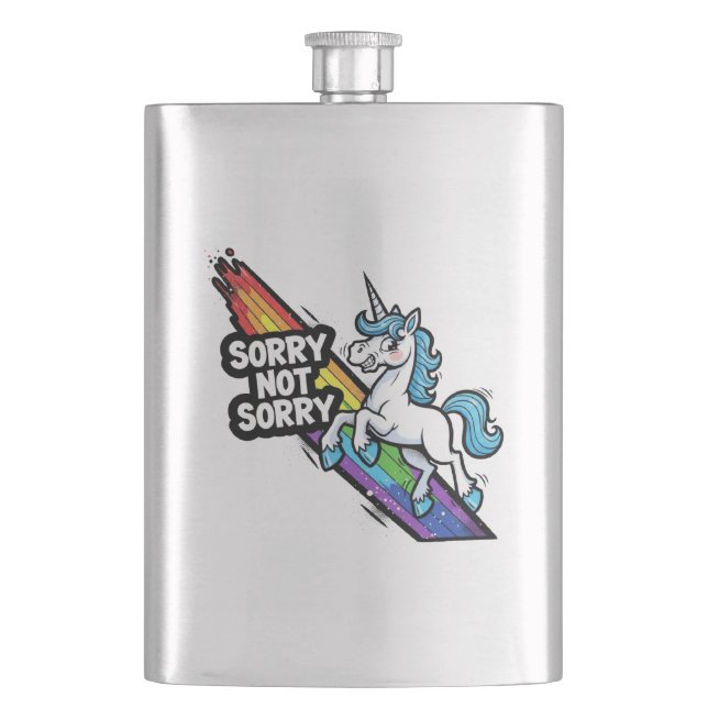 Cantil Unicórnio Garrafa Sorry not Sorry (Frente)