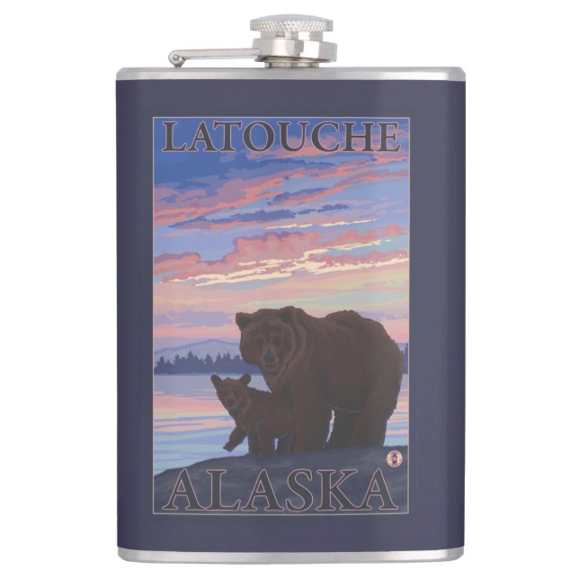 Cantil Urso e Cub - Latouche, Alaska (Frente)