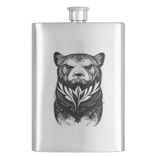 Cantil Urso Grizzly Natureza Selvagem Animal Ilustração A