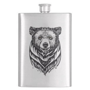 Cantil Urso Grizzly Natureza Selvagem Animal Ilustração A