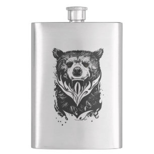 Cantil Urso Grizzly Natureza Selvagem Animal Ilustração A