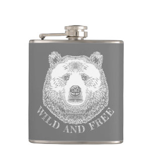 Cantil Urso, Selvagem E Gratuita, Ilustração Desenhada À 