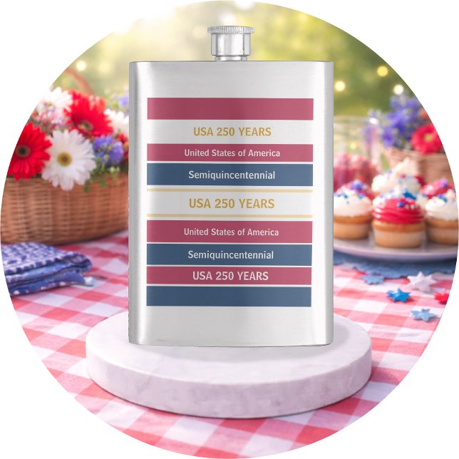 Cantil USA 250 Years Semiquincentennial Patriotic Stripes (Criador carregado)