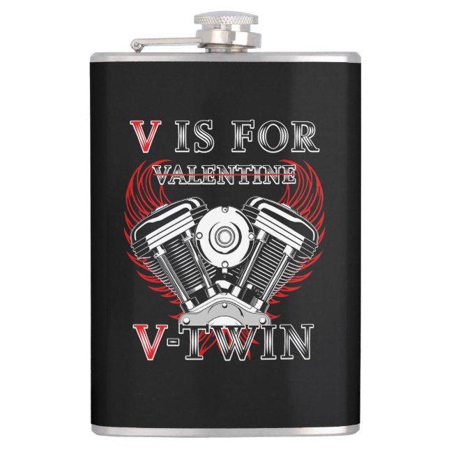 Cantil V is for Valentine, V-Twin Motorcycle. Biker (Frente)